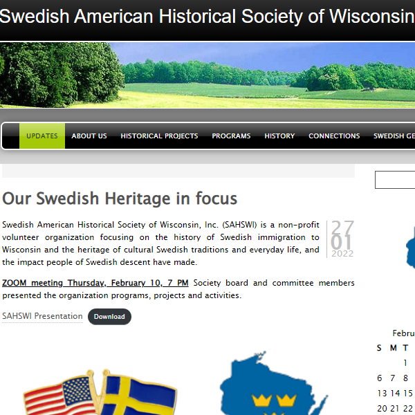 Swedish Organization Near Me - Swedish American Historical Society of Wisconsin, Inc.