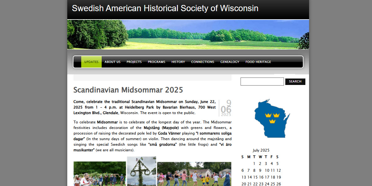 Swedish American Historical Society of Wisconsin, Inc.