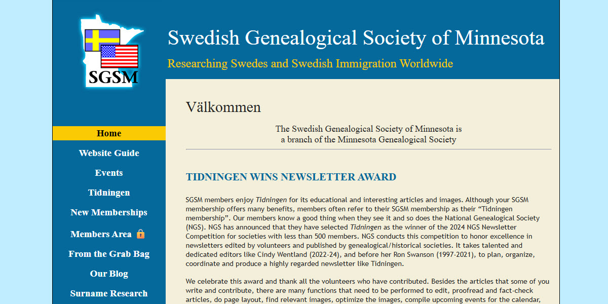 Swedish Genealogical Society of Minnesota